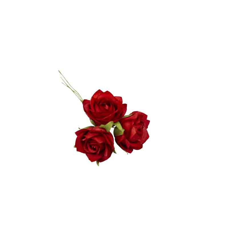36 fiori decorativi per bomboniere rosso FB2227-10