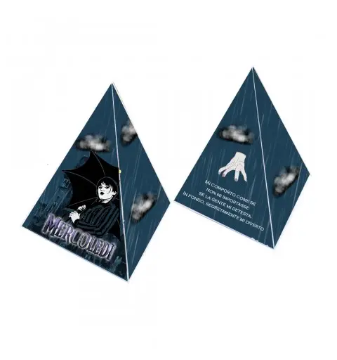 Scatolina piramide Mercoledì - 1pz