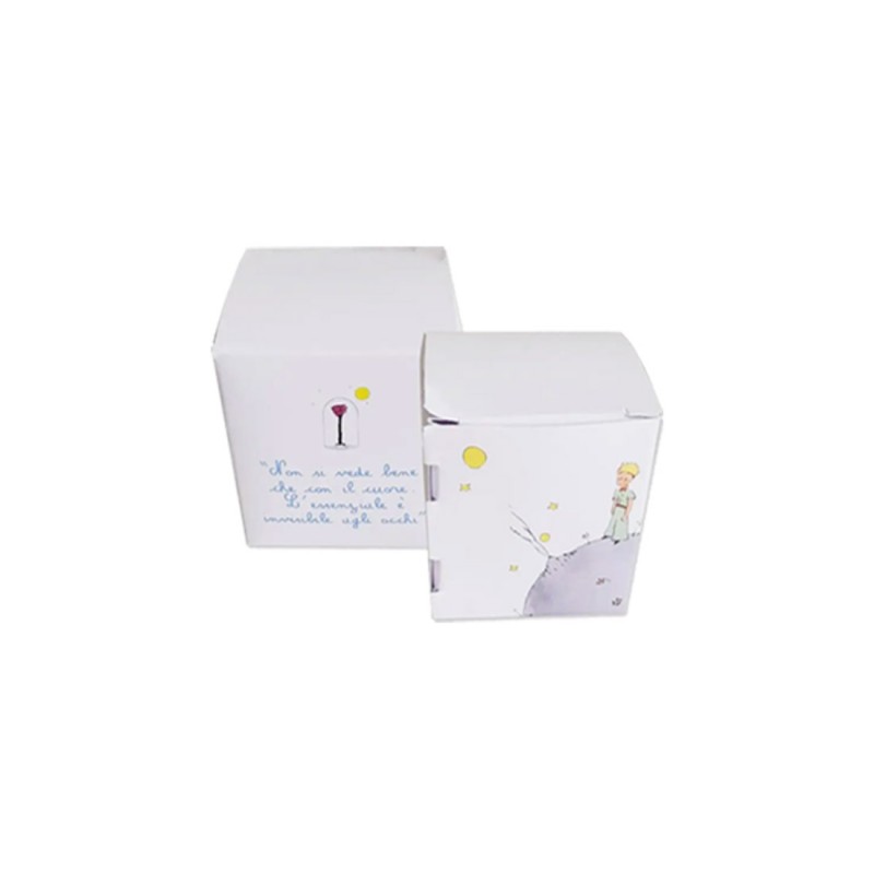 Set scatoline portaconfetti cubetto 20pz con Scatola Box Piccolo Principe - Personalizzabile