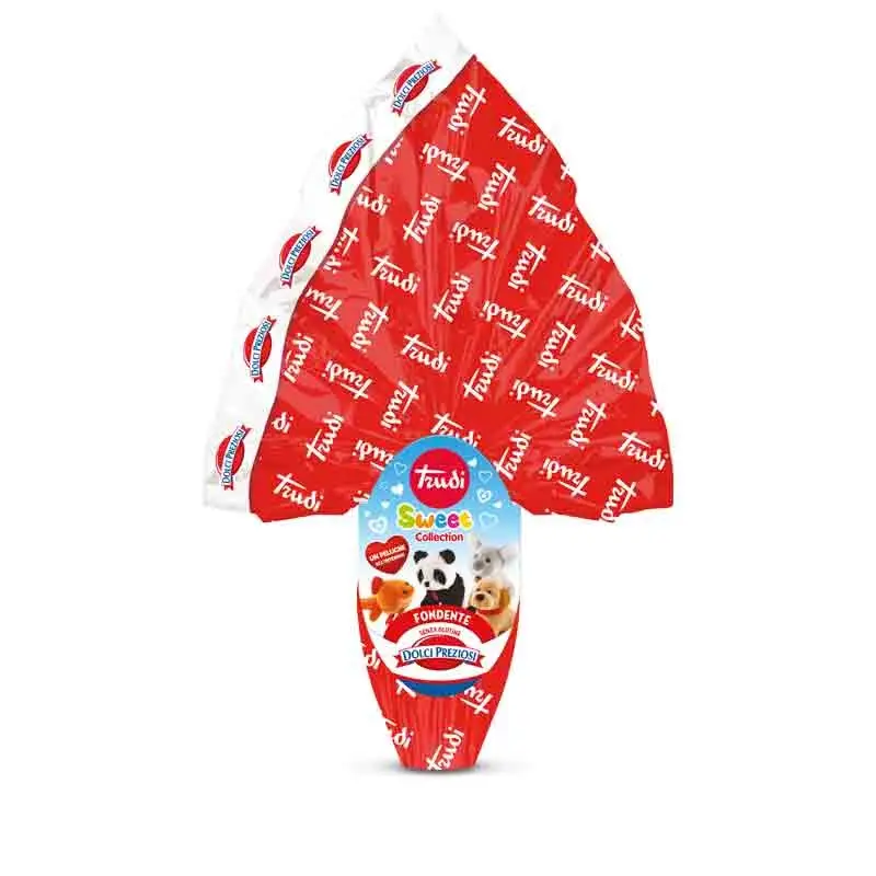 Uovo di Pasqua Cioccolato al latte 280 gr Trudi sweet collection fondente