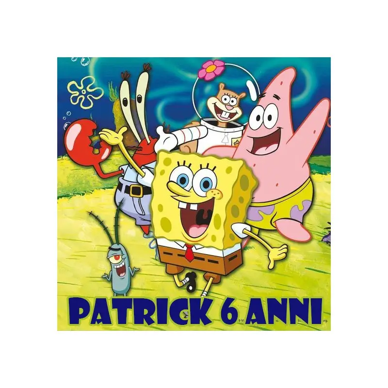 48 Adesivi Personalizzabili Spongebob