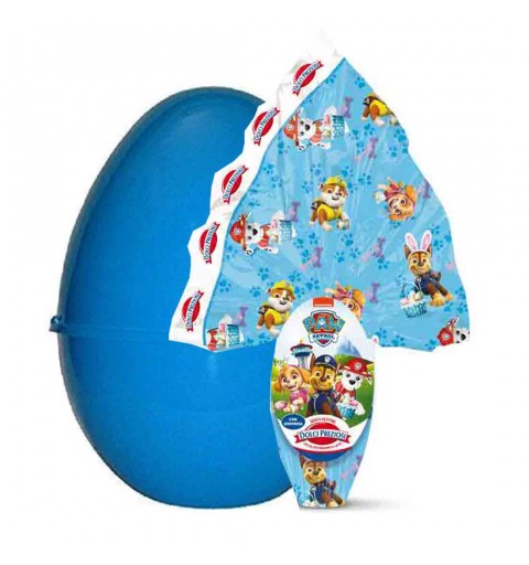 UOVO DI CIOCCOLATO PAW PATROL CON GUSCIO CELESTE