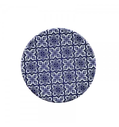 1 magnete tondo maiolica blu 6,8 cm 1247018 1 pz