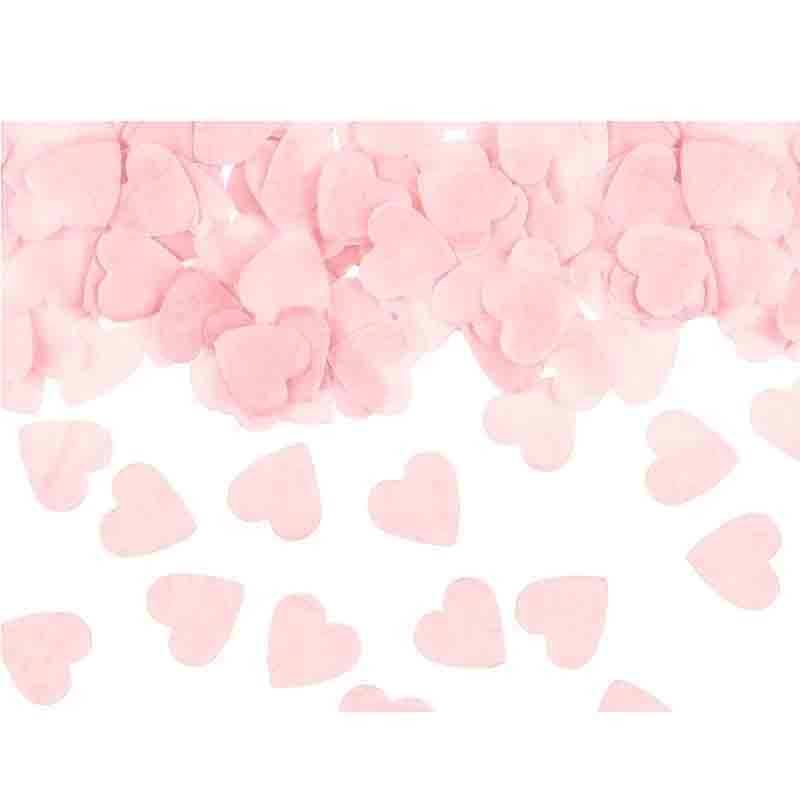 Cuori di coriandoli 1,6x1,6 cm rosa chiaro 15 g  KONS27-081J