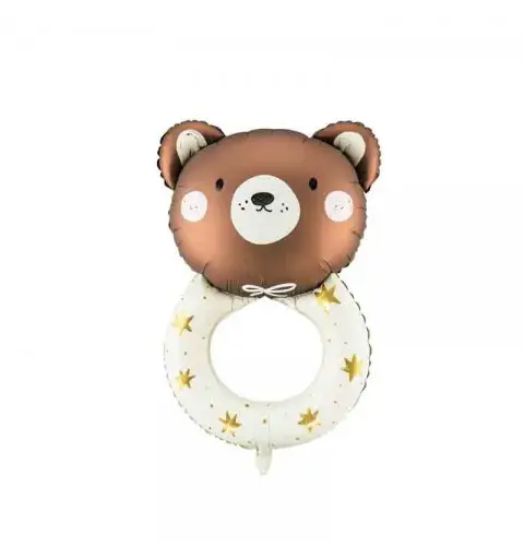 Palloncino foil Teddy sonaglio 61x88 cm FB191