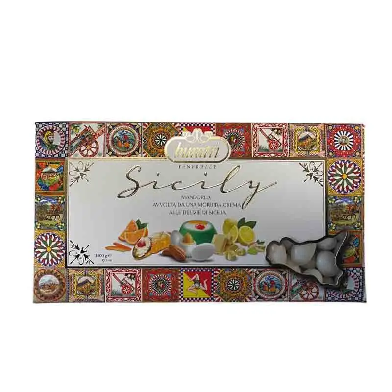Confetti Buratti Tenerezze sicily bianco 1 kg TEVA100