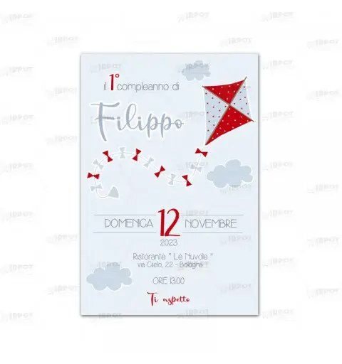 Inviti Personalizzabili Aquilone 20 pz.