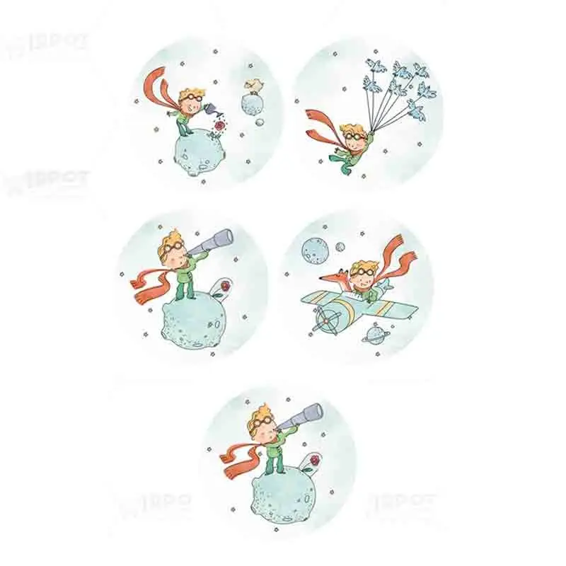 Adesivo tondo piccolo principe new - 1 PZ