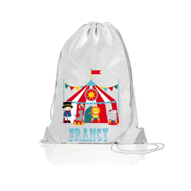 Sacca Zaino in Nylon Circo Eroi Personalizzabile - 5pz