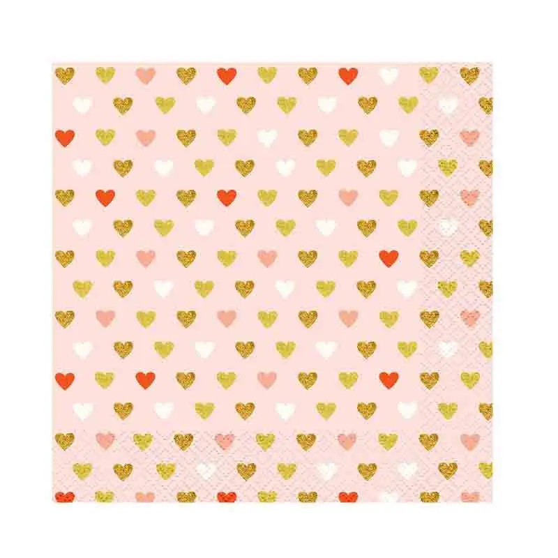 20 Tovaglioli di carta collezione XOXO rosa 33x33 cm PG-SXR2
