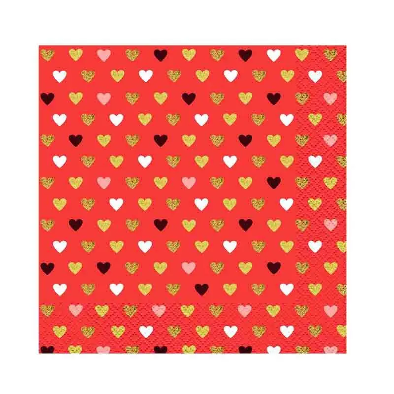 20 Tovaglioli di carta collezione XOXO rosso 33x33 cm PG-SXC2