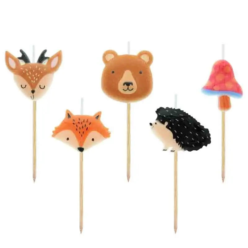 5 mini candeline animali della foresta SF-PZWL