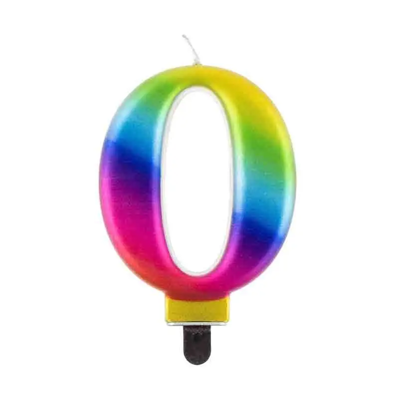 Candela numero 0 Galaxy 8,0 cm multicolor PF-SCG0