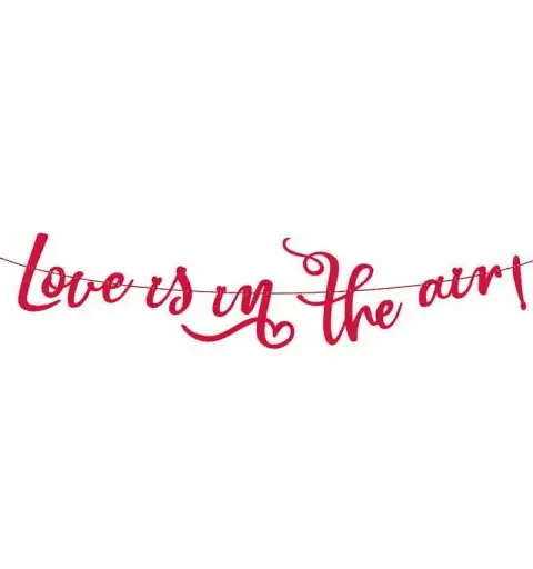 Ghirlanda di carta L\'amore è nell\'aria 200 cm RV-GPLO
