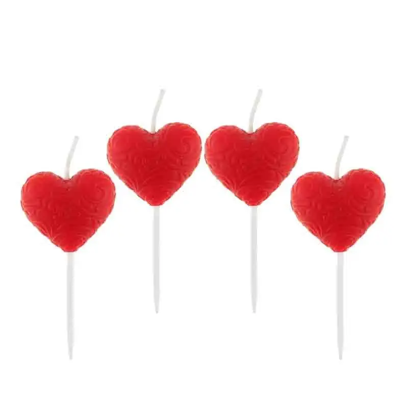 set Pick candele Cuori 4 pz. PF SPS4