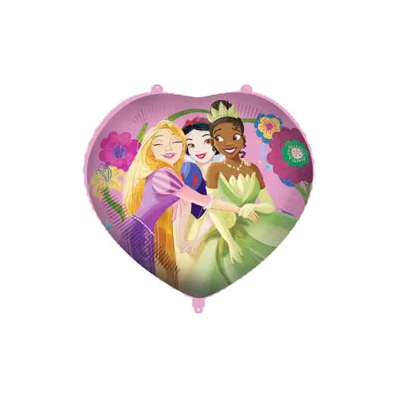 Palloncino foil Principesse Disney Pesetto Nastrino Tondo 18 45 cm PR94990-01