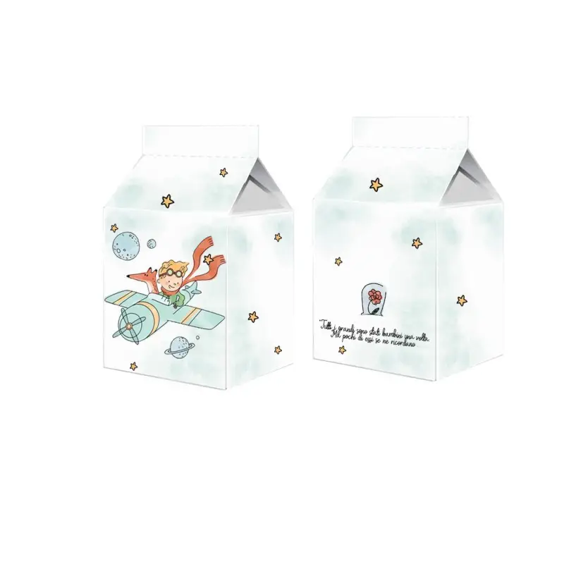 Scatolina Milk Piccolo Principe new mod. aeroplanino -  50 pz