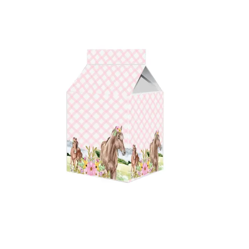 scatolina Milk Cavalli rosa - 50 pz