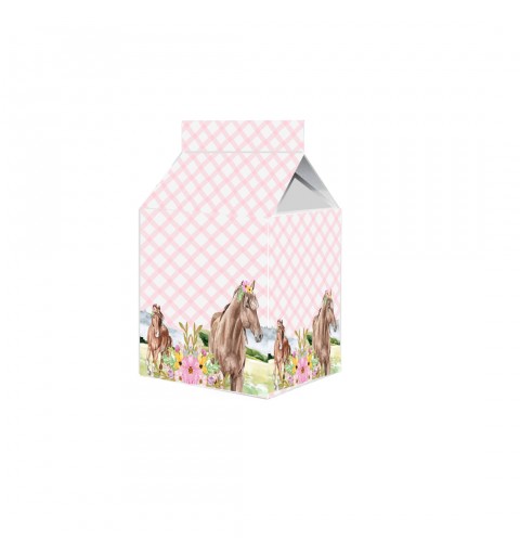 scatolina Milk Cavalli rosa - 50 pz