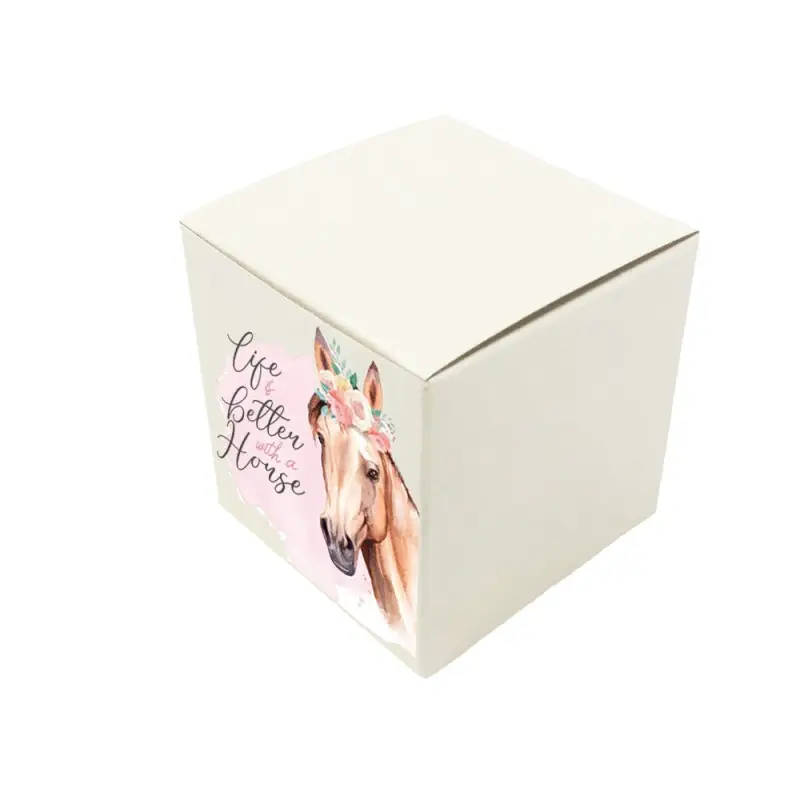 Scatolina Cavalli Beautiful horses cubetto - 20 pz