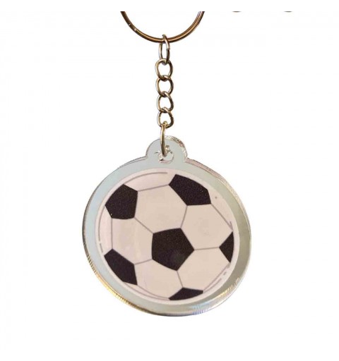 Bomboniera portachiavi pallone da Calcio in metallo - Confetti