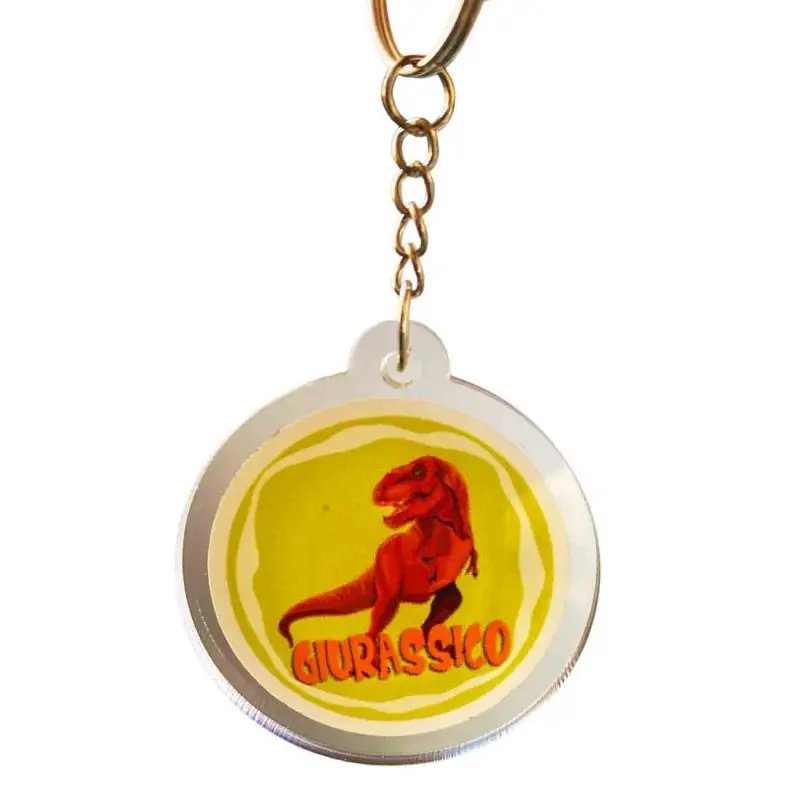 Portachiavi in plexiglass Dinosauri Giurassico- 1 pz