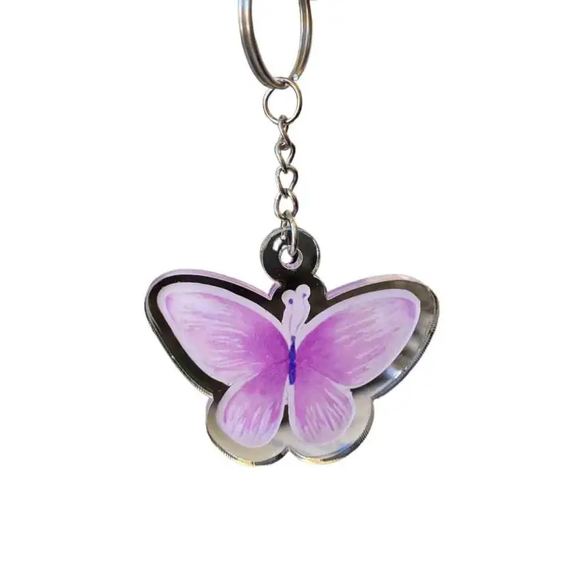 Portachiavi in plexiglass farfalla 1 pz
