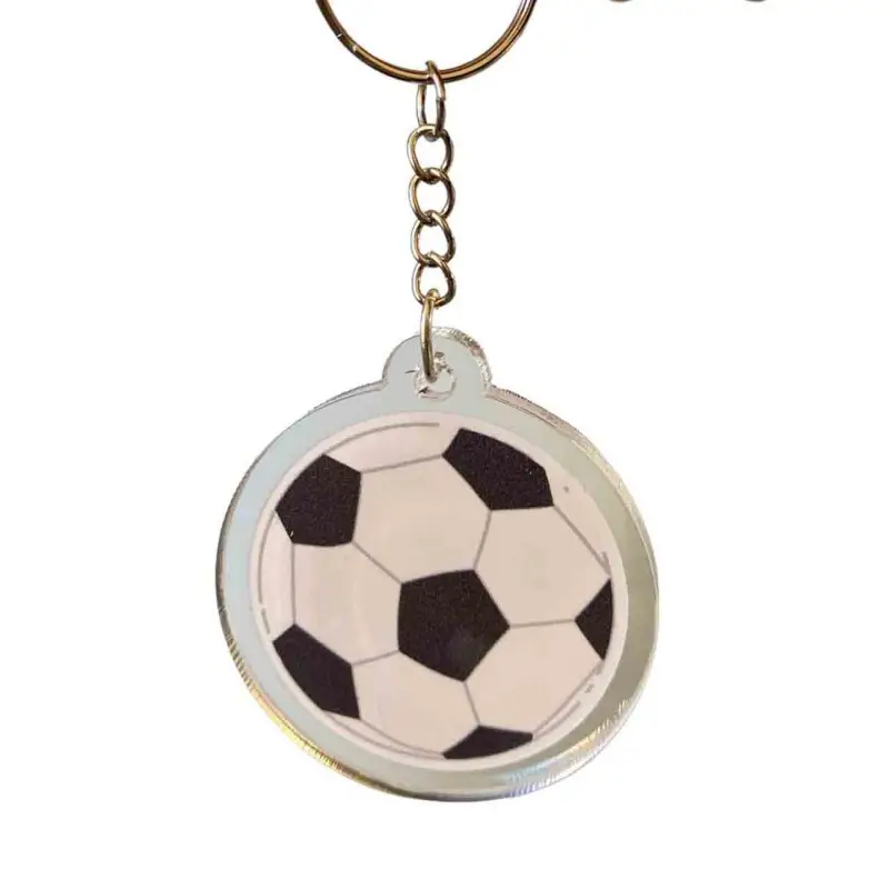 Portachiavi in plexiglass Pallone da calcio - 10 pz