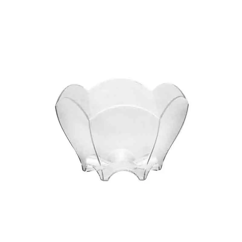25 coppette tulipano 7 cl trasparenti finger food