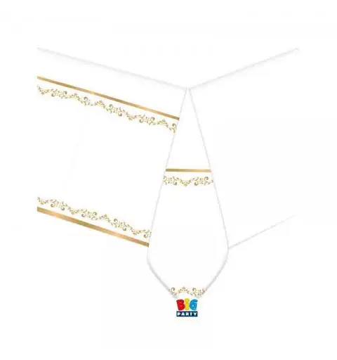 Tovaglia in Plastica 140 x 270 cm Classic Gold