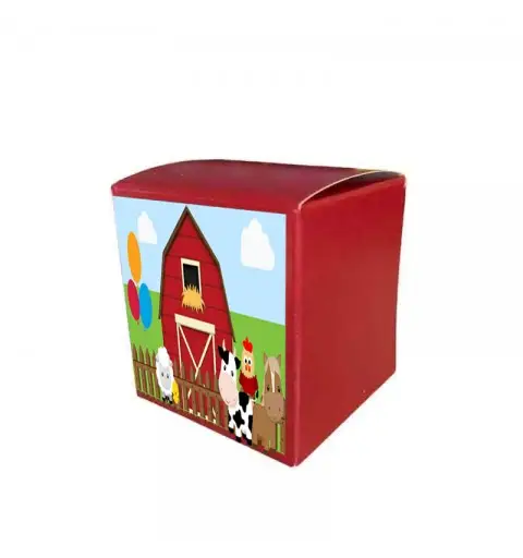 Scatolina fattoria a cubetto - 50 pz