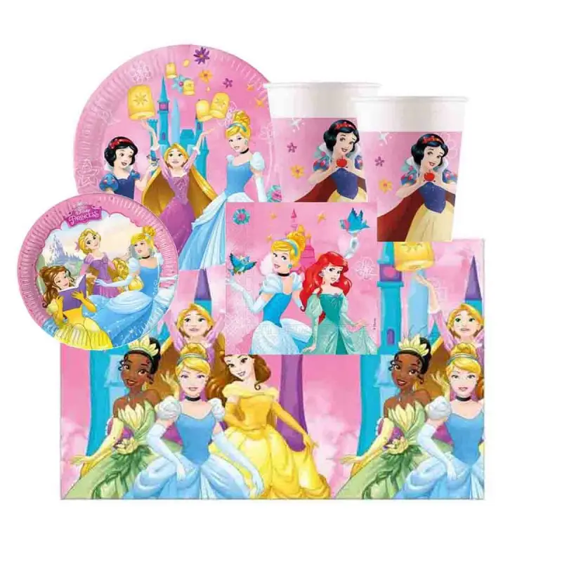 COORDINATO TAVOLA COMPLEANNO PRINCIPESSE DISNEY KIT N 42