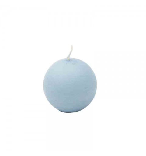 12 pz. candela sfera blu azzurro 5 cm A11958/BL