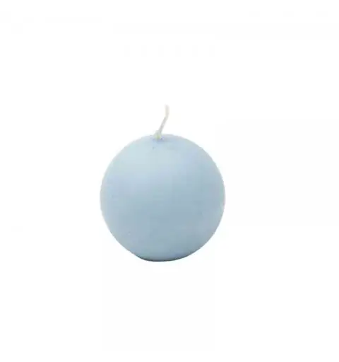 12 pz. candela sfera blu azzurro 5 cm A11958/BL