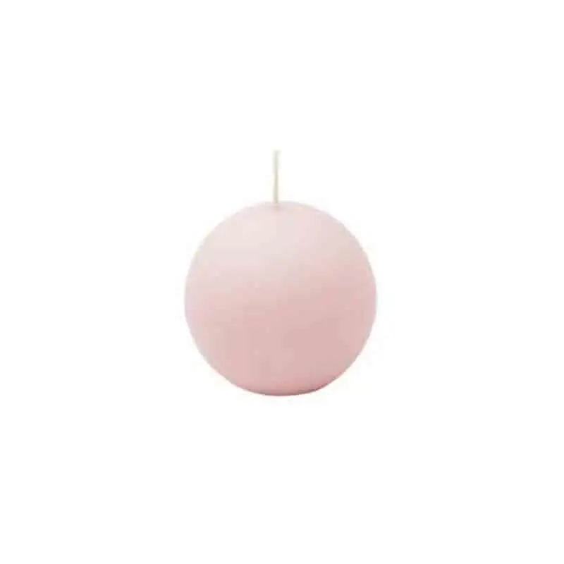 12 pz. candela sfera rosa 5 cm A11958/P