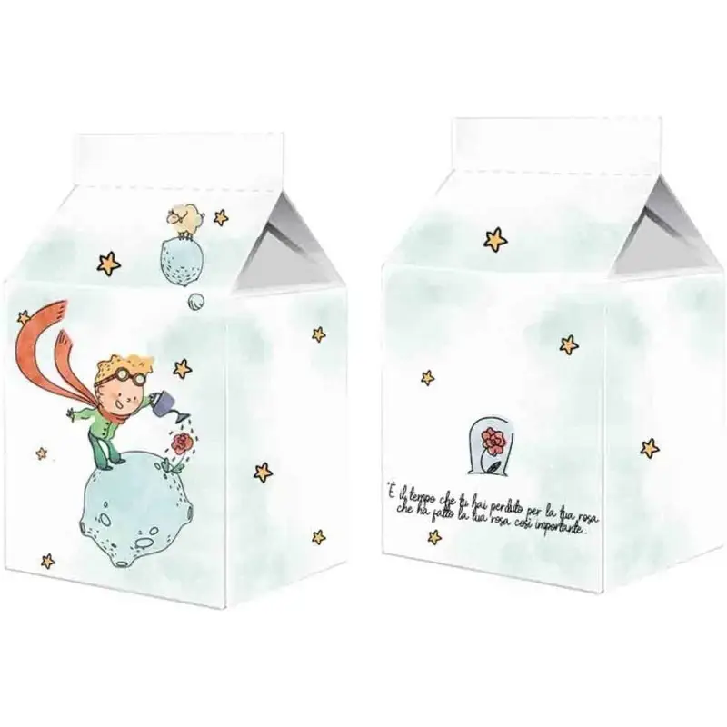 Scatolina Milk Piccolo Principe new mod. rosa - 50 pz