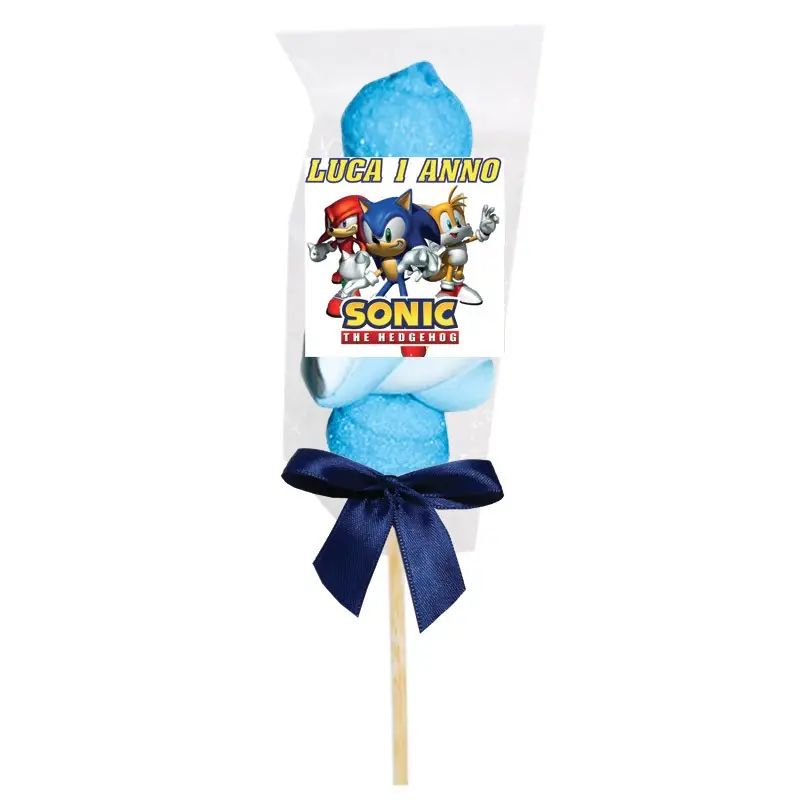 Spiedini di Marshmallow Sonic Personalizzabili - kit fai da te