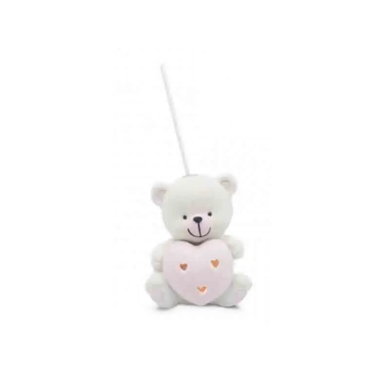 orsetto cuore con luce 13 cm A2269P