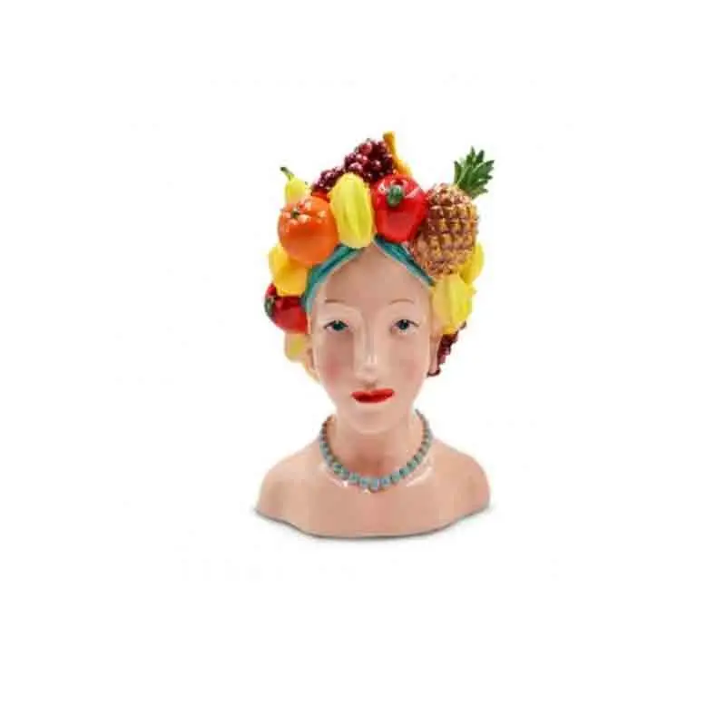 Vaso testa donna mignon 14 cm A220627