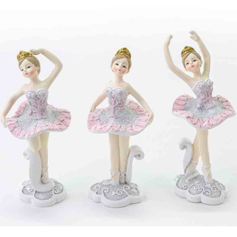 ballerina in resina 3 mod. assortiti e casuali 5 x 5 x 12,5 cm L54102