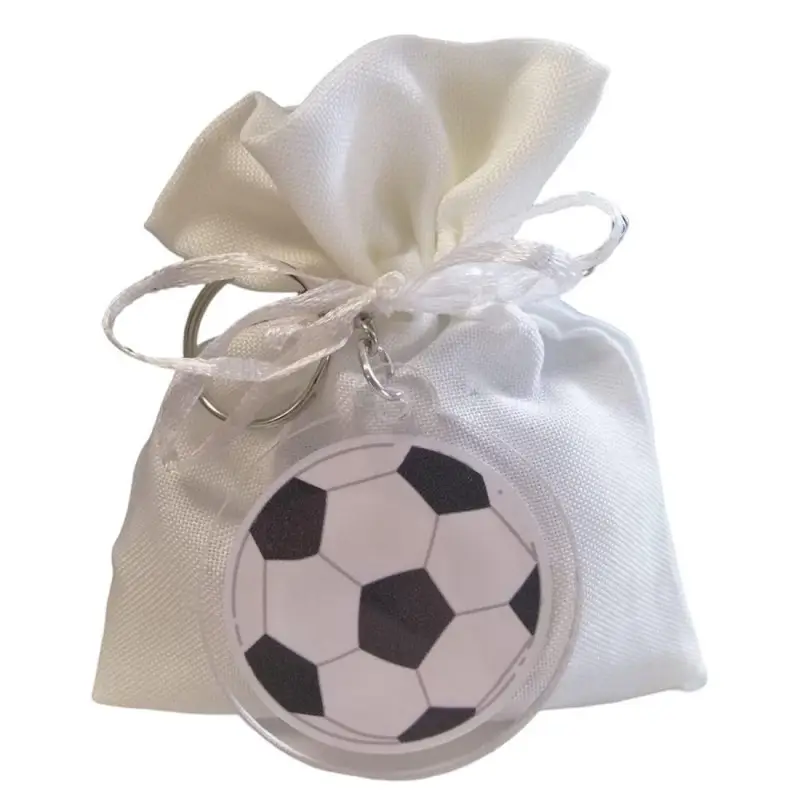 Sacchetti portaconfetti + 10 portachiavi Pallone da calcio