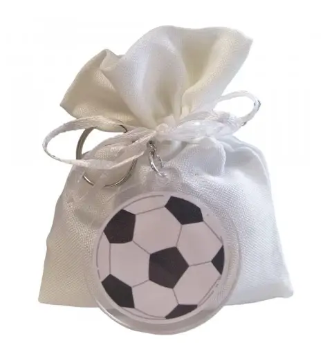 Sacchetti portaconfetti + 10 portachiavi Pallone da calcio