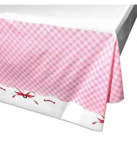 TOVAGLIA TAVOLA " HEART MY HORSE" ADDOBBI TAVOLA COMPLEANNO BIMBA CAVALLI ROSA