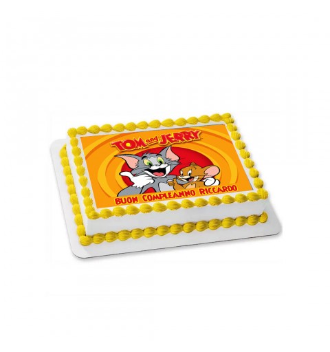 Cialda Rettangolare Tom & Jerry personalizzabile