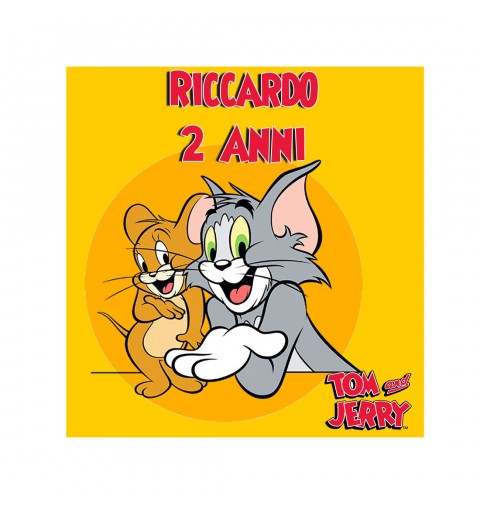 48 Adesivi Personalizzabili Tom & Jerry
