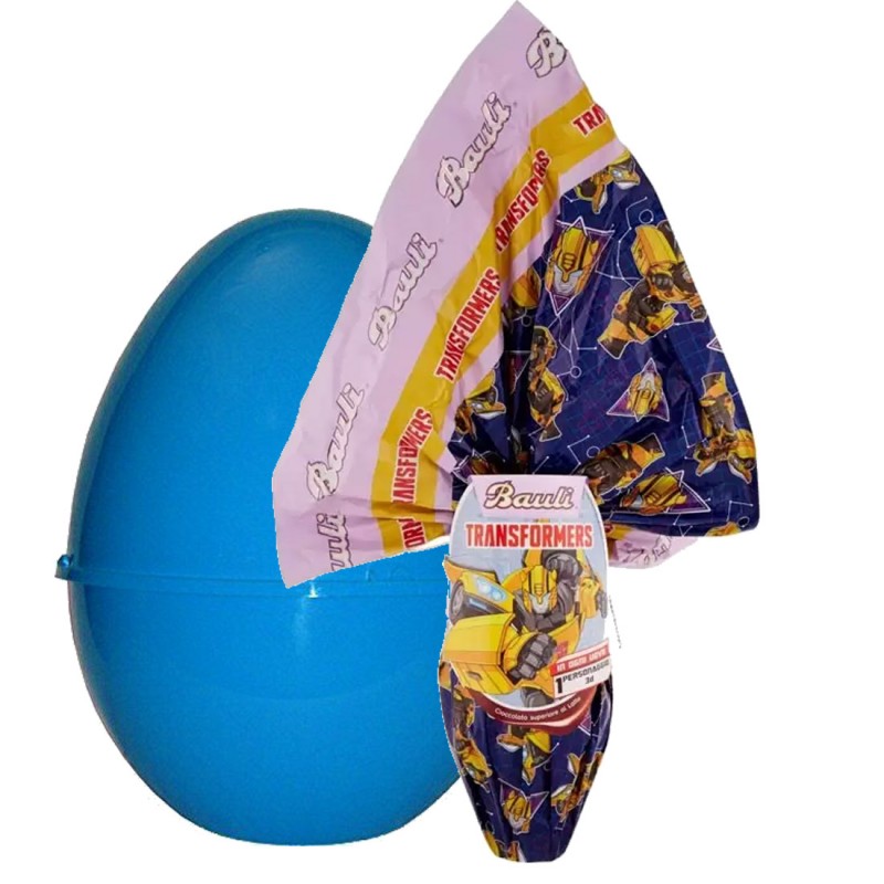 Uovo di Pasqua Transformers + guscio blu