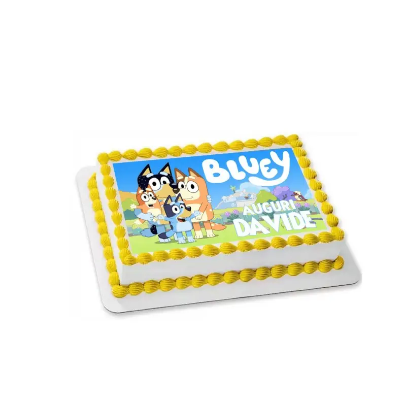 Cialda Rettangolare Bluey personalizzabile