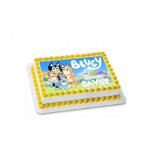 Cialda Rettangolare Bluey personalizzabile