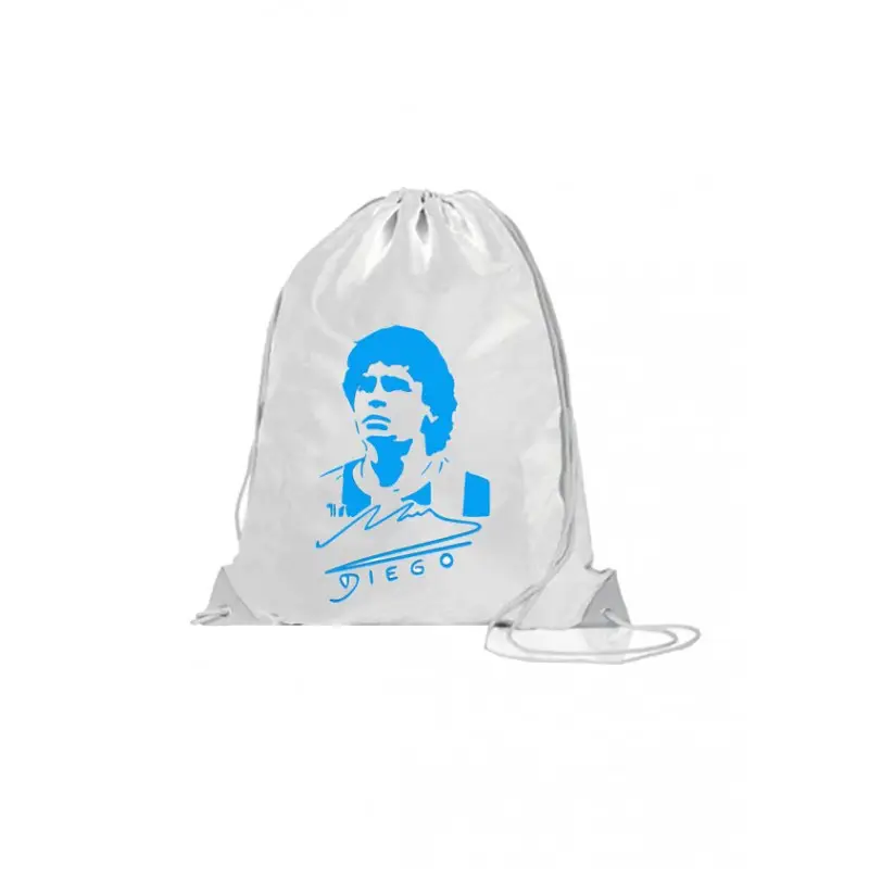 Sacca Zaino Maradona - Napoli in Nylon Personalizzabile con nome - 5pz