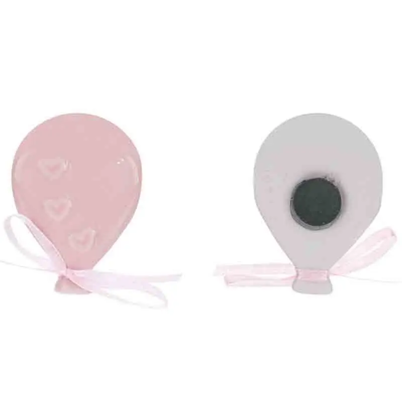 12 calamite magneti palloncino rosa 5 x 4,5 cm 55288
